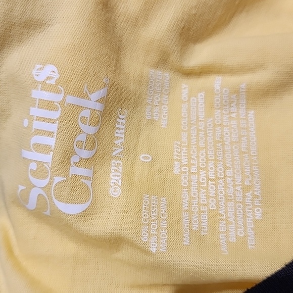 Torrid - Schitt's Creek Classic Fit Cotton Crew Tee in Sundress Yellow​​​​​ - Picture 8 of 13